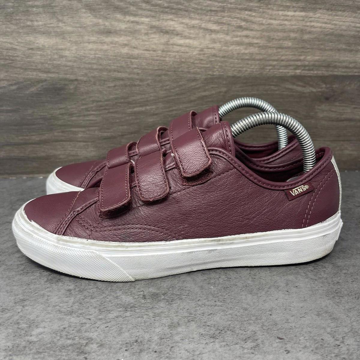 Vans Shoes Womens Size 8 Red Straps V 23 Leather Sneakers